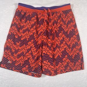 Fabletics The One Short Men's‎ Large Red Geometric Print Unlined 5" inseam